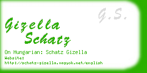 gizella schatz business card